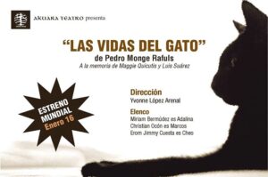 Cartel y Programa de mano de la producción de Akuara Teatro.